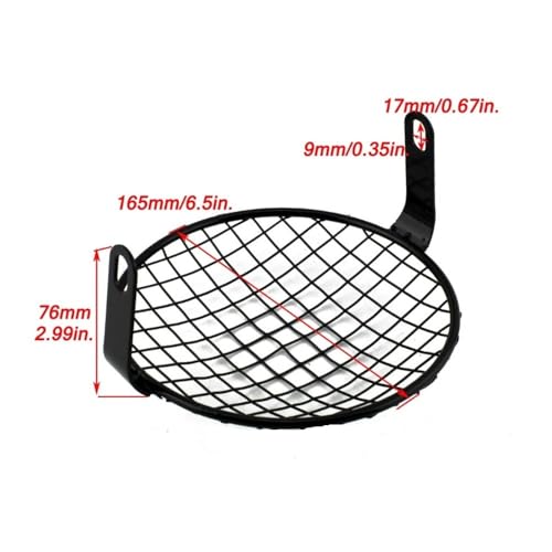 Grille phare moto alliage aluminium de haute précision avec support rigide
