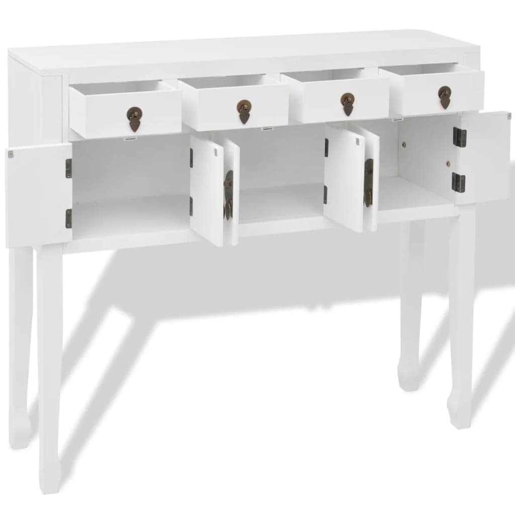 Kredens w stylu chińskim z litego drewna białego, klatka piersiowa Drawers, komoda, szafka na bieliznę do sypialni