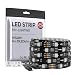 BTF-LIGHTING WS2811 5m 16.4ft 30LEDs/m 150LEDs Addressable Flexible LED Strip Dream Color IP65 Silicone Coating Waterproof DC12V Black PCB