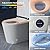 Smart Toilet with Bidet Built in, ADA Height Toilet bidet with Foam Shield, tankless Toilets and Bidets with Heated Seat, LED Display