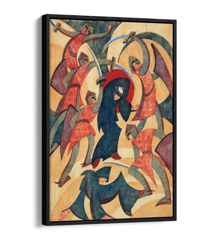 Impression sur toile Monseigneur St. Thomas, cadre flottant noir 50x75 cm