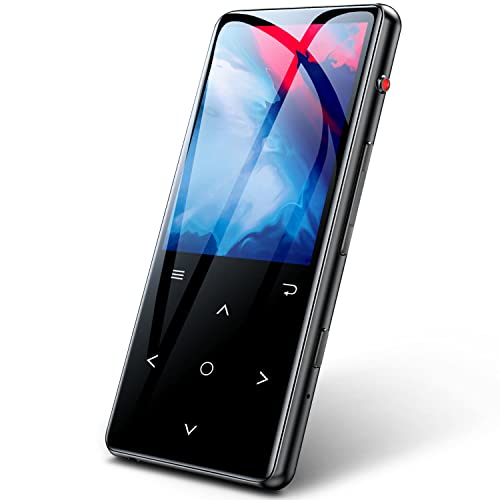 MP3�v���[���[ Bluetooth5.2 �����X�s�[�J�[�y2022�ƊE�ŐV�Ł����y�v���C���[�z 64GB����e�� �}�C�N��SD�J�[�h�t�� 128GB�܂Ŋg���\ HiFi���� 2.4�C���`���� �f�W�^���I�[�f�B�I�v���[���[ �X�s�[�J�[���� IPS�o�l��