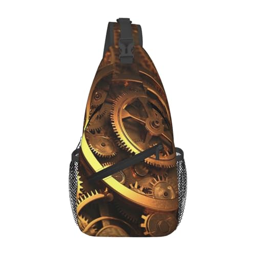 Bolso cruzado tipo sling deportivo negro para adultos