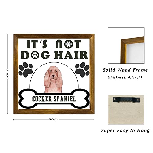 Décoration murale Cocker Spaniel tableau suspendu en bois pour maison