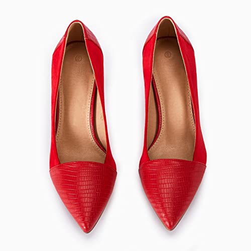 Image of PiePieBuy Womens High Heels Pumps Pointed Toe Slip On Stiletto Classic Dress Party Office Shoes