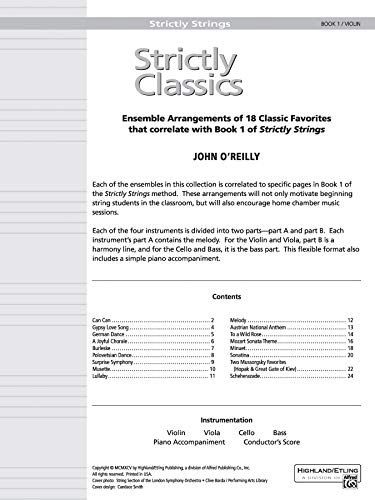 Strictly Classics, Bk 1: Violin (Strictly Strings, Bk 1) #TOP2