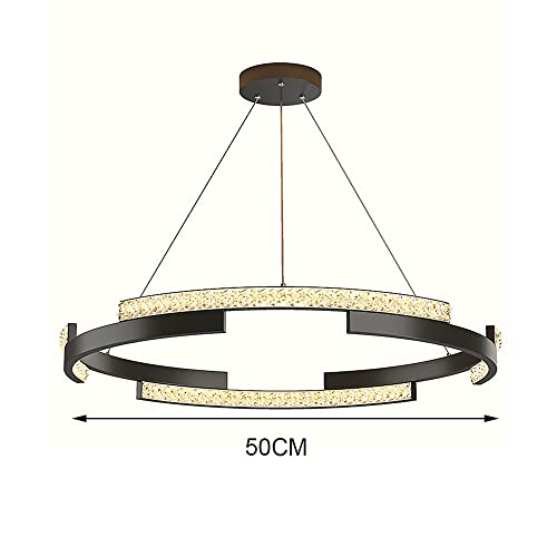 Abat-jour en acrylique pour suspension LED moderne sans éblouissement de salon - 3