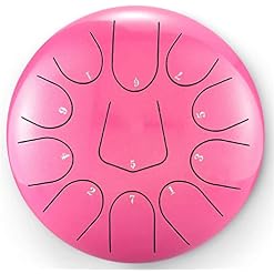 ZAMAX Langue en Acier du Tambour, 10 Pouces 11-Tone Drum Key Main, Instrument de Percussion Compact avec Maillets et Sac… - Les Beatles, Paul McCartney, John Lennon, RIngo Starr, George Harrison