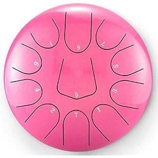 ZAMAX Langue en Acier du Tambour, 10 Pouces 11-Tone Drum Key Main, Instrument de Percussion Compact avec Maillets et Sac… - Les Beatles, Paul McCartney, John Lennon, RIngo Starr, George Harrison