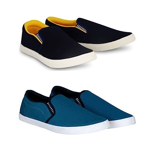 Image of HOTSTYLE Premium Casual Shoes Slip On Sneakers for Men |Combo Pack of 2|176