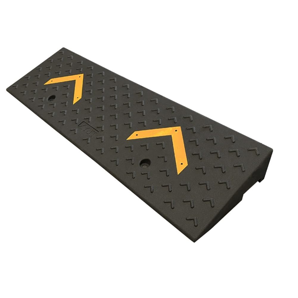Kanduo Rampa podjazdowa Gumowa rampa krawężnikowa, platforma załadunkowa, próg, chodnik, mata podjazdowa dla wózków inwalidzkich(100x30x15 cm)