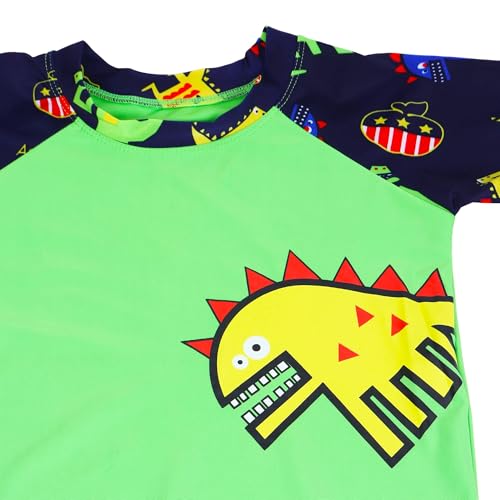 Image of Bubble Berry Swimming Costume for Boys I T-Shirt Shorts and Cap Three-Piece Swimsuit