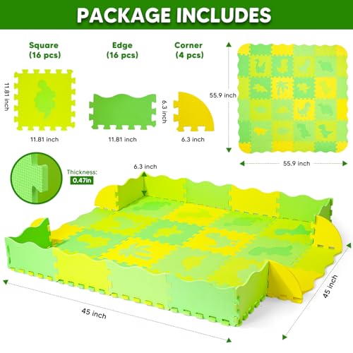 Bazove KLDD001 56 Inch X 56 Inch Baby Foam Play Mats Puzzle Floor Mat thumb #6