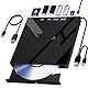 7 in 1 Externes DVD-Laufwerk, Externes CD/DVD-Laufwerk für Laptop mit SD/TF-Anschluss, CD-Brenner DVD-Player DVD-Brenner USB 3.0/Typ C, CD Rom Externes Laufwerk CD-Laufwerk für PC Laptop Windows Linux