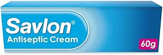 Savlon Antiseptic Cream, Cleanses & Helps Prevent Infection, First Aid for Minor Cuts & Wounds, Spots, Blackheads, Nappy Rash, Sunburn, Sores & Blisters (60g, 1 pack)