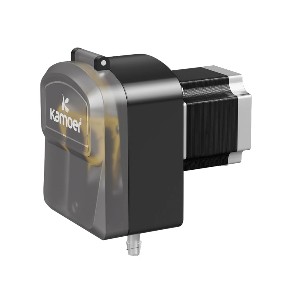 Kamoer KDS3000-ST Bomba peristáltica de alta velocidad de 24 V, bomba dosificadora duradera y de alta precisión con motor paso a paso y velocidad ajustable de 0 a 1800 ml/min para laboratorios y