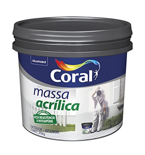 Massa Acrílica Branca 25 kg Coral