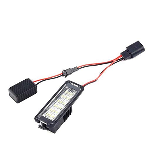 2 Pcs 12V 3W 6000K LED Número de Carro Placa de Licença Luz Lâmpada de Cauda Acessórios Para VW Golf
