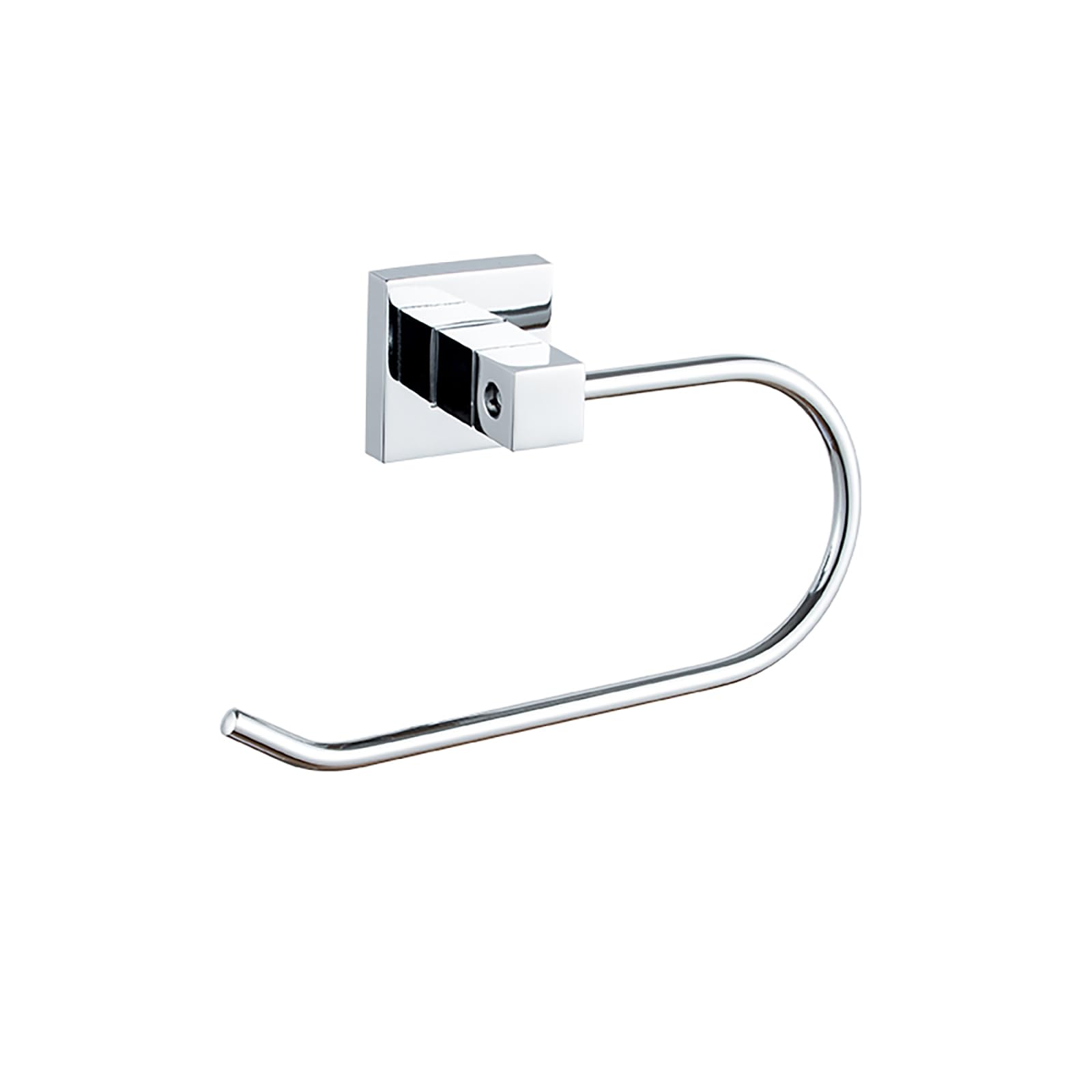Towel Holders for Bathrooms Chrome Wall-Mounted - 4 Set Chrome Towel Holder, Toilet Roll Holder, 2x Towel Hook 15-0402 - Image 3