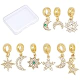❤[USO MÚLTIPLE]: Los dijes colgantes se pueden combinar con ganchos de latón para aretes y anillos de salto para hacer aretes únicos, y otras artesanías de joyería, collares, Pulseras o decoración del hogar y de la boda..