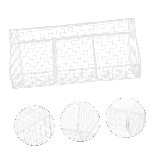 Cesta de pared para frutas y verduras de acero inoxidable con 3 compartimentos 7