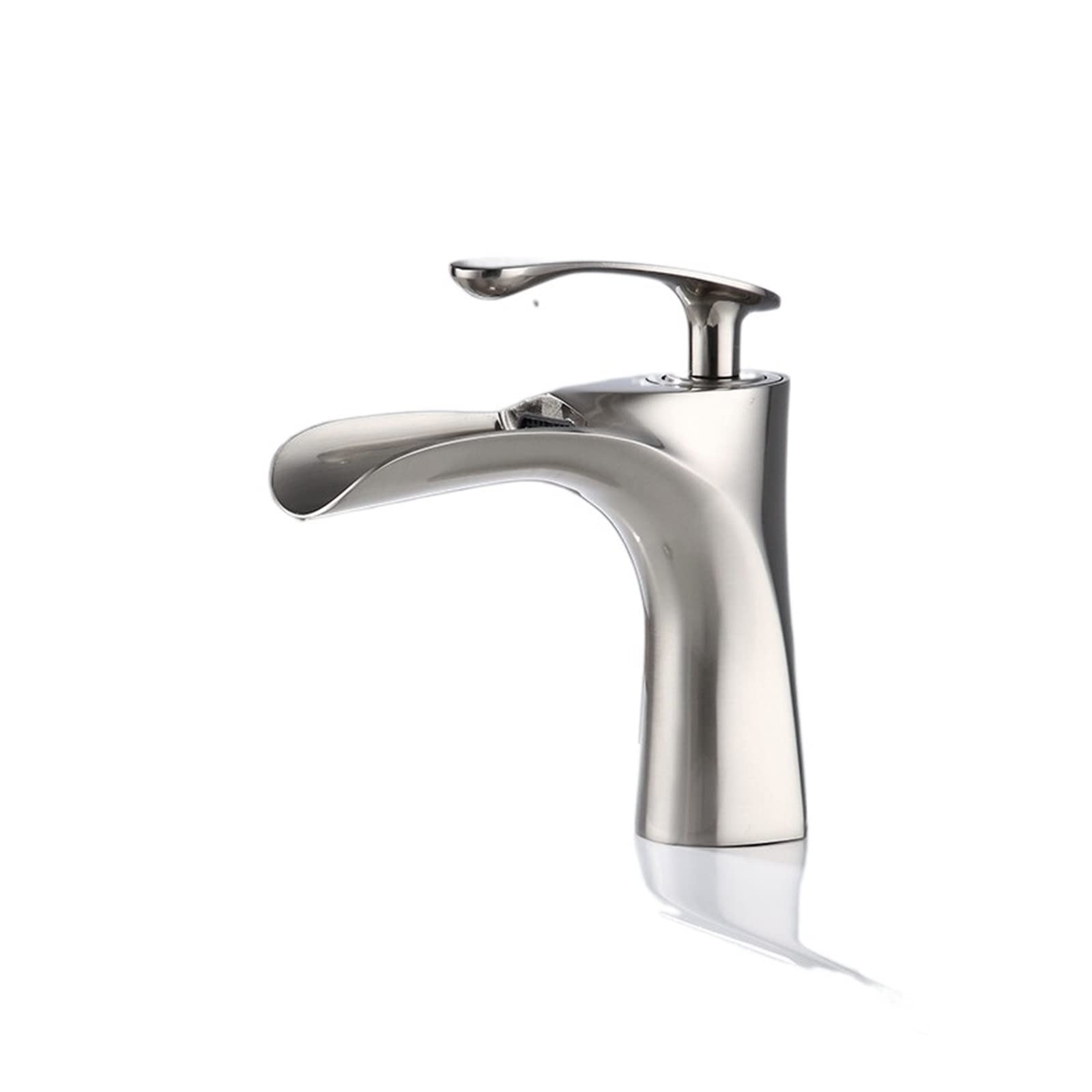 Mitigeur de salle de bain cascade laiton or robinet de lavabo eau chaude froide design moderne