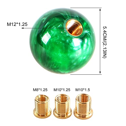 image for YIUIY Round Ball Shift Knob Universal Marble Style Gear Shift Knob 5 6