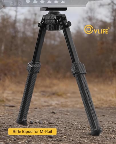 CVLIFE 30% Carbon Fiber Bipod for M-Rail Bipod Stable for Outdoor - image 7