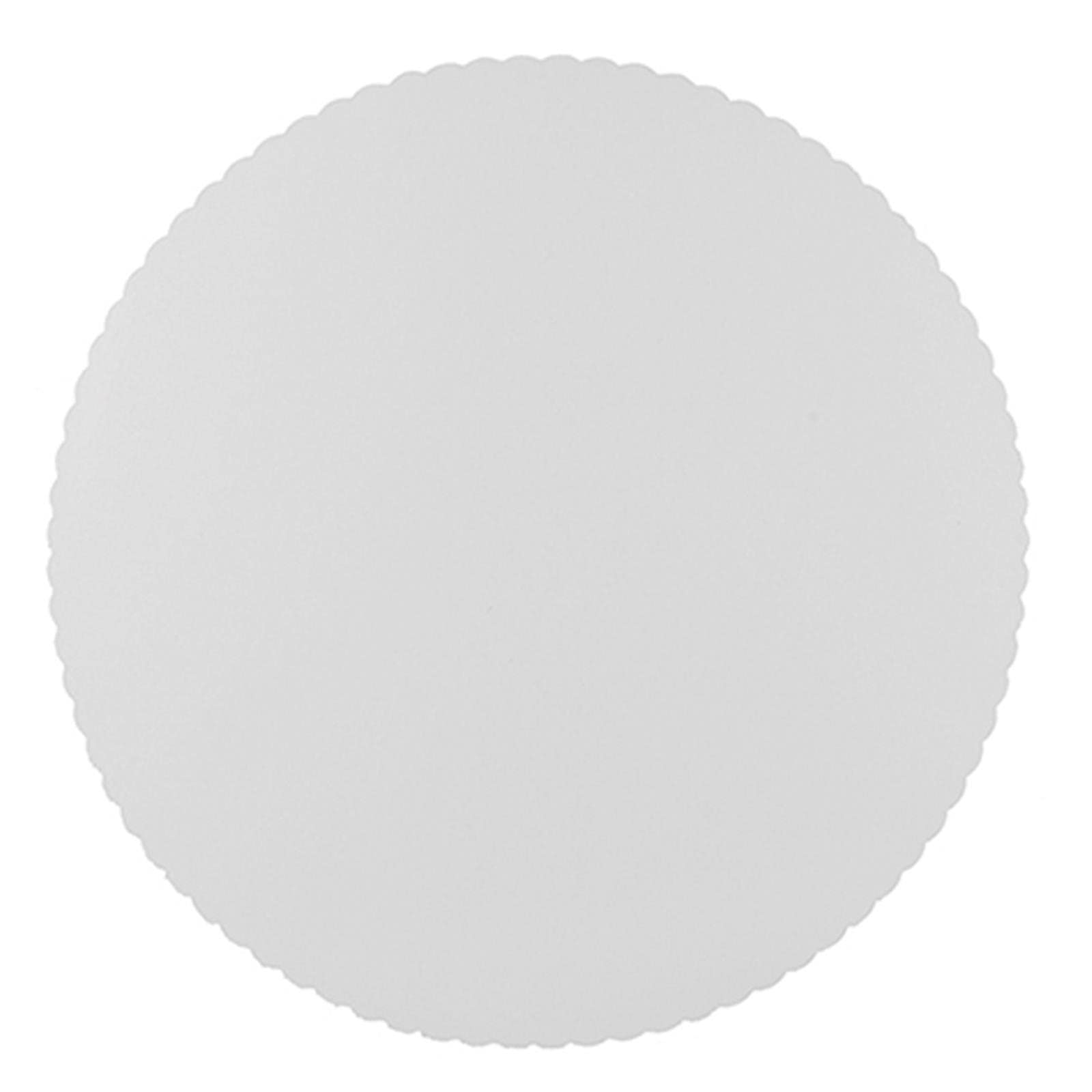 Papstar 11372, 100 sous tartes, carton, "pure", rond, diamètre 30 centimètre, blanc, avec bord dentelé