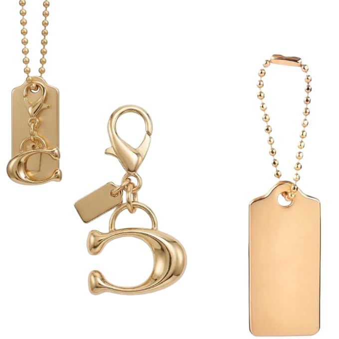 Chaveiro Decorativo para Bolsa Masterhome em Latão, Cor Board-x C, 1 unidade