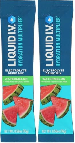 LIQUID IV Watermelon Hydration Drink Mix Single, 0.56 OZ (Pack of 2) image 4