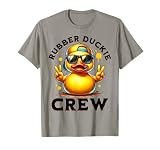 Cool Retro Yellow Rubber Duck in 70s 80s Funny Duck Cruise T-Shirt