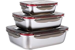 Premium Metal Storage Containers with Lids