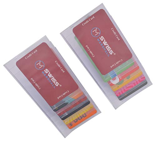 Plastic Checkbook Insert 6 Page Set of 2 Picture Holder Side Load Made in USA by Swiss Marshall