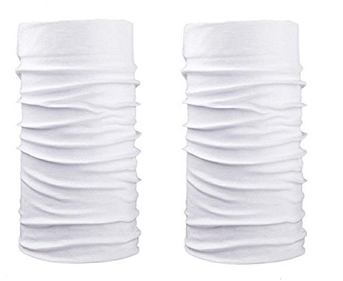 Image of Michelangelo Buff Bandana COMBO Polyester Bandana, Free Size UNISEX 2-WHITE BUFF