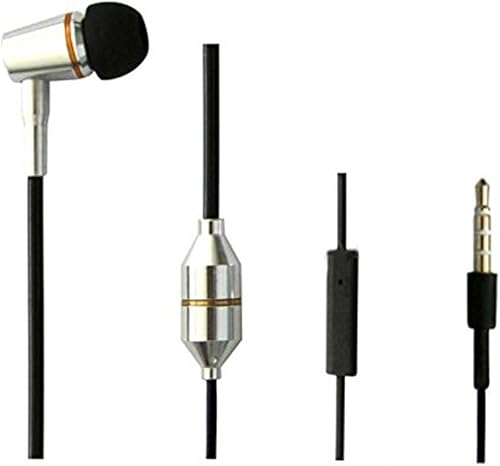 Miniatura 4 de KINDEN Air Tube - Auriculares binaurales sin radiación con micrófono para teléfono, almohadilla, pod, HTC, Sony, reproductores MP3, color negro