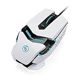 IOGEAR Kaliber Gaming FOKUS Pro Laser Gaming Mouse, White, GME670