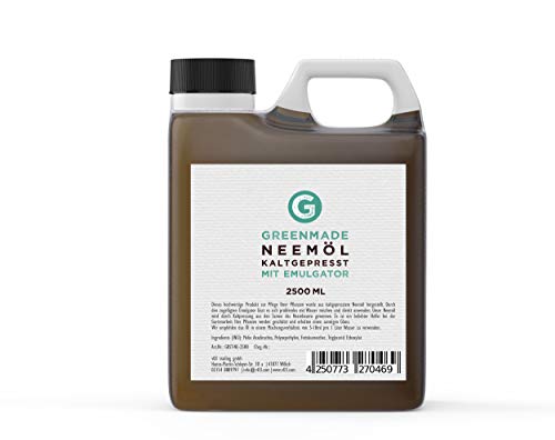 Preisvergleich Produktbild greenmade Neemöl (Niemöl) mit Emulgator 2500ml gemischt und gebrauchsfertig