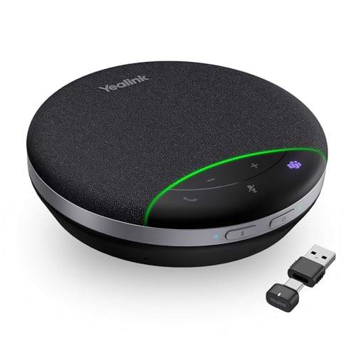 Yealink SP92 Bluetooth Speakerphone with Dongle Conference...