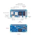 youyeetoo Banana Pi BPI-M4 Zero pojedynczy komputer drukujący, 4G RAM 32G eMMC, 1,5 GHz Allwinner H618 Quad-Core CPU, obsługuje 4K Display Run Ubuntu (bez karty SD, bez metalowej obudowy)
