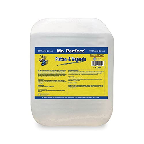 Preisvergleich Produktbild Mr. Perfect® - Effektiver Wegereiniger 5L / Grünbelagentferner Konzentrat, Algen-, Flechten- und Moosentferner / Terrassenreiniger für viele Oberflächen / Steinreiniger intensiv außen