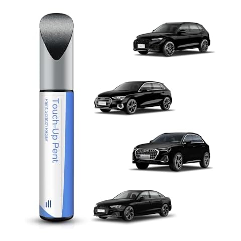 PARTS4EV LY9T/0E Mythos Black Metallic Touch Up Paint Compatible with Audi Exact Match Chips and Nicks Touch Up Cover