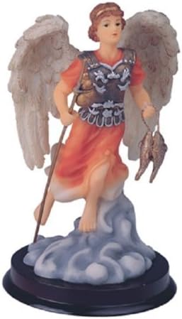 GC Figura de estatua de Arcángel Rafael Rafael de 6 pulgadas, figura religiosa de San Saint Angel
