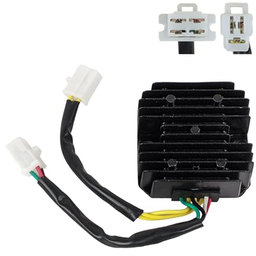 RedCap 7 Wire Voltage Regulator DC Rectifier Dual-Plug GY6 150cc