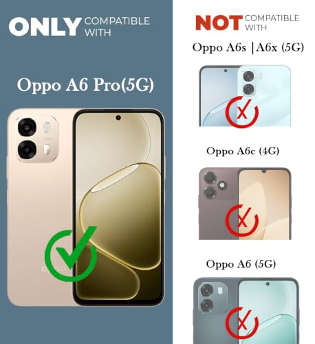 Image of Jkobi Shockproof Crystal-Clear Back Cover for Oppo A6 Pro (Anti Yellow Case | Drop & Camera Protection | Hard Polycarbonate)