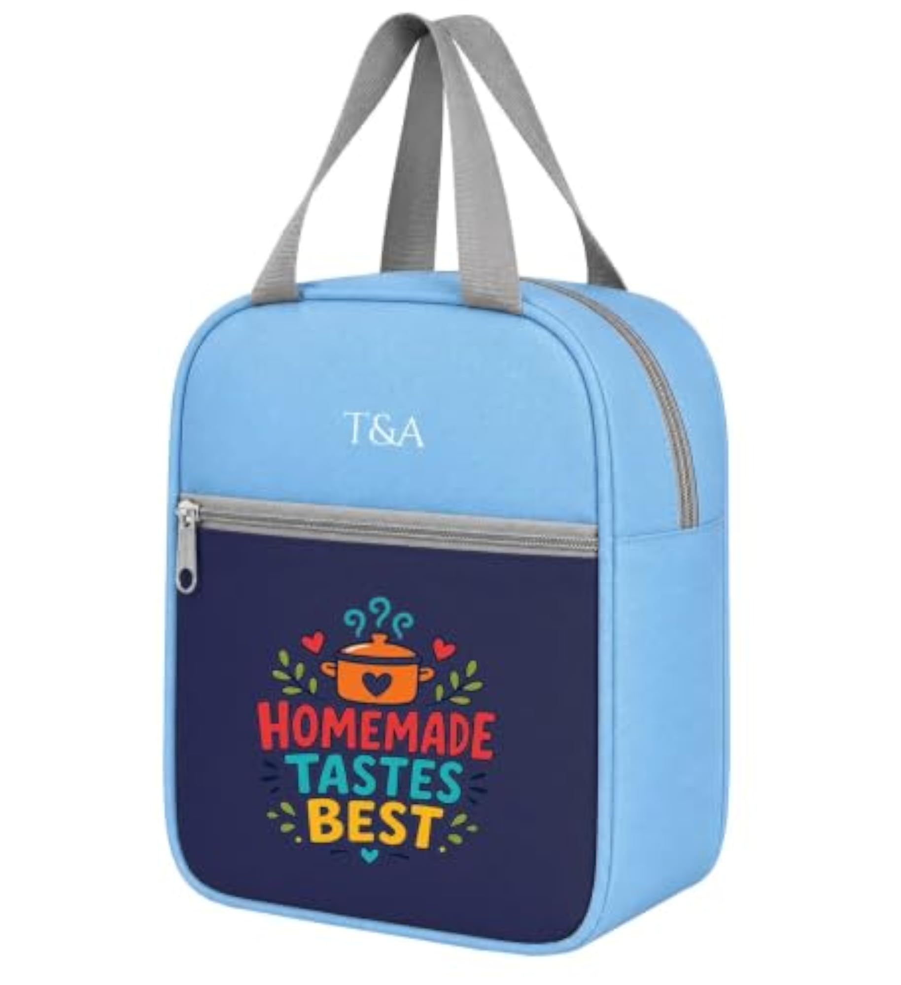 Reusable Portable Lunch Bag with Storage Pocket