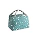Produktbild Aschatz KüHltasche Einfache Streifen Lunchtasche Leicht Lunch Tasche Isoliertasche Faltbar ReißVerschluss Mittagessen Tasche Stoffkunst Lunch Container MäDchen, Frauen 21Cm X 14Cm X 15Cm