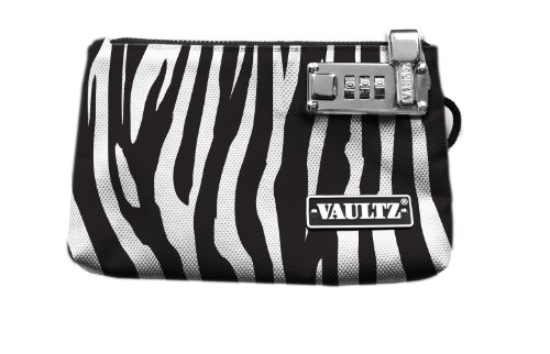Vaultz Locking E-Cigarette Pouch, 5.5 x 8 Inches, Zebra (VZ00734)