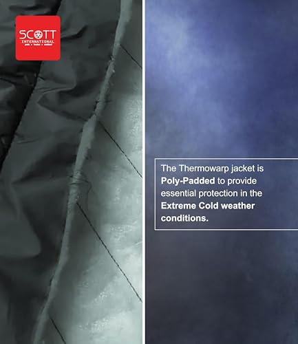 Image of Scott International Men's Quilted Puffer Jacket - Lightweight, Water Repellant, Elastic Cuffs, Zipped Pockets, Casual Winter Jacket - Stylish Outerwear for Men