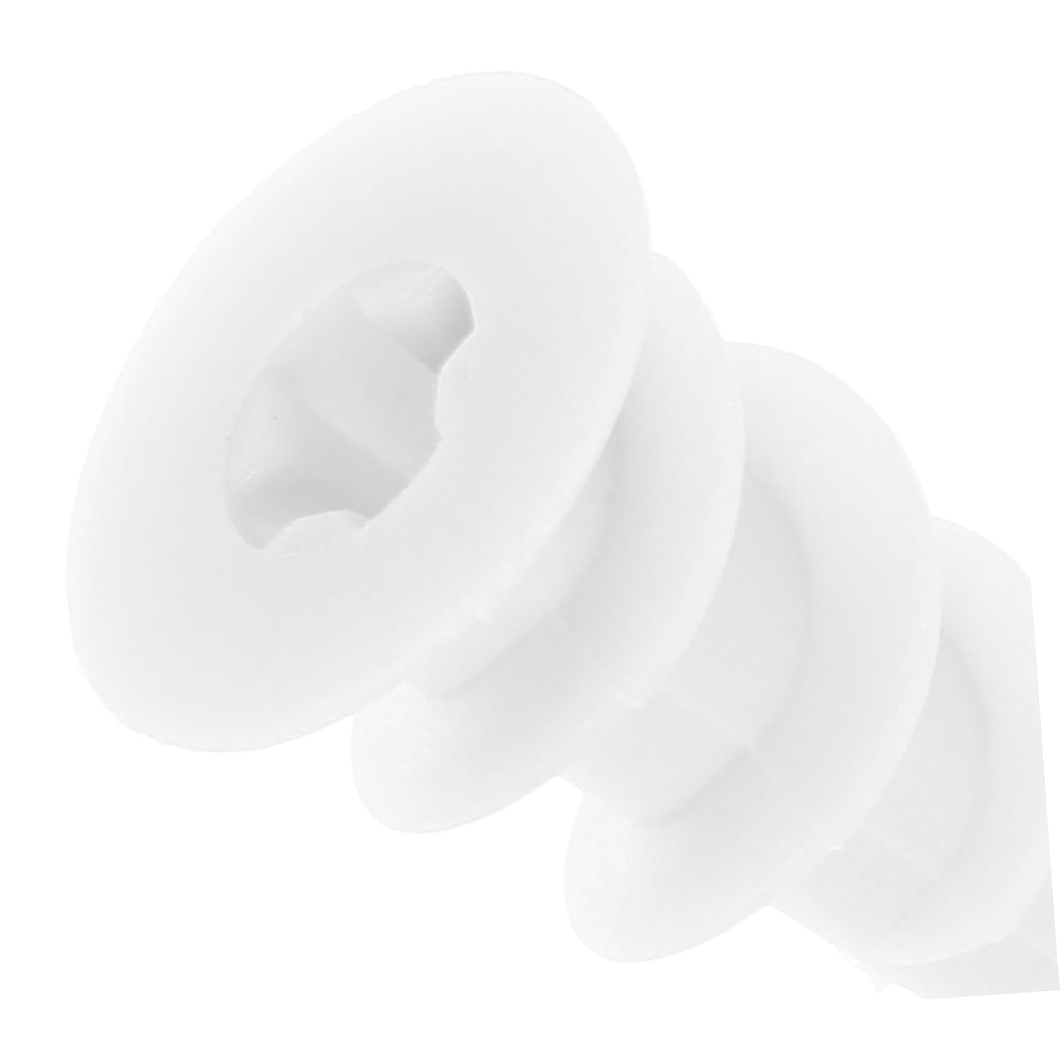 Luxshiny 20pcs Expansion Tube Plastic Wall Plugs for Drywall Stucco Screws Fixing Anchors